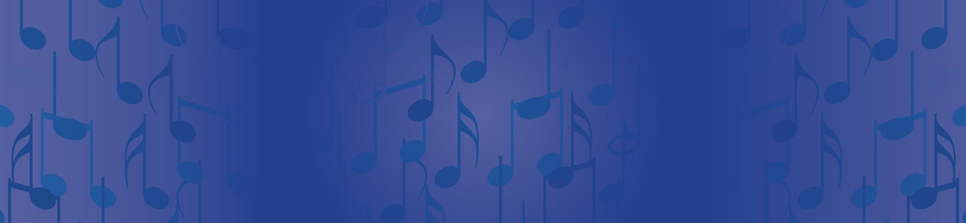 background banner with musical notes